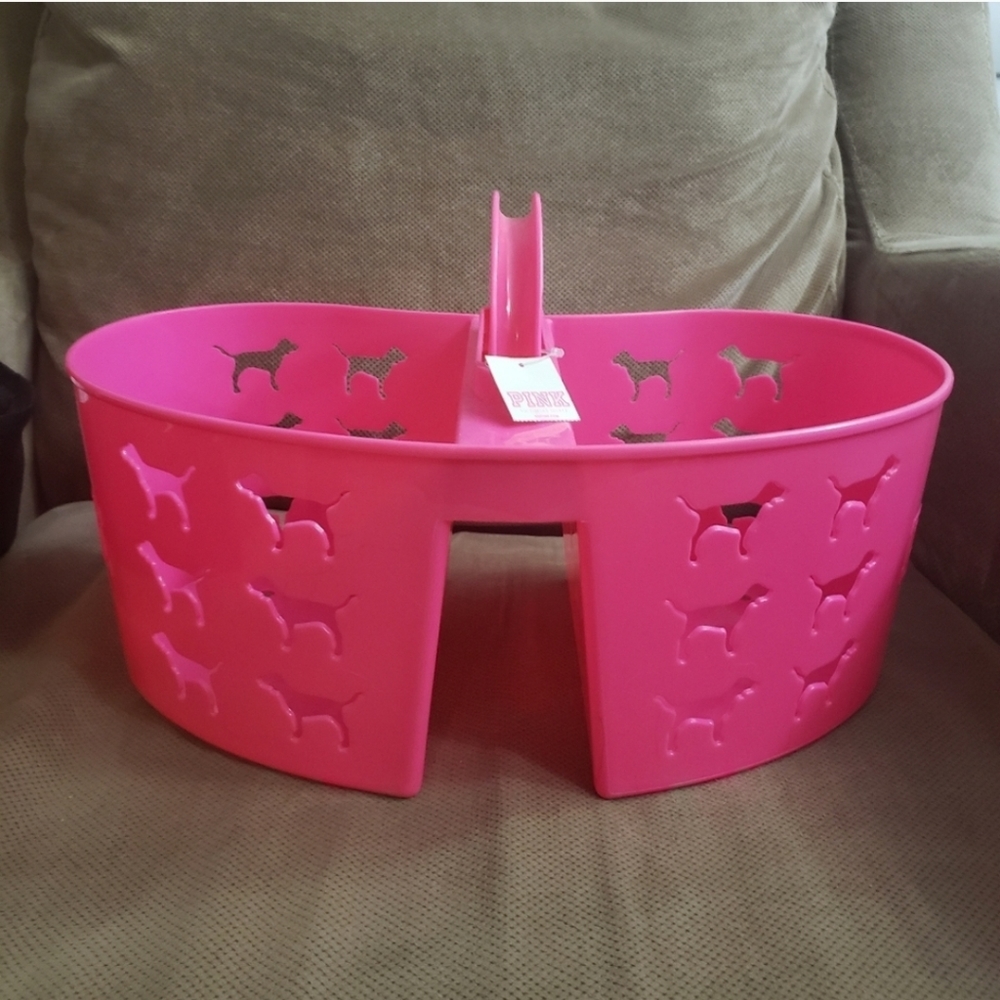 Victoria's Secret PINK Plastic shower caddy storage dog cutout